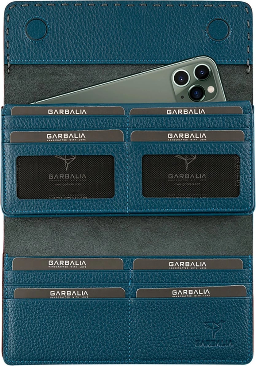 Portofol për gra, Zoozie Bags, Paris, ngjyrë blu petrol