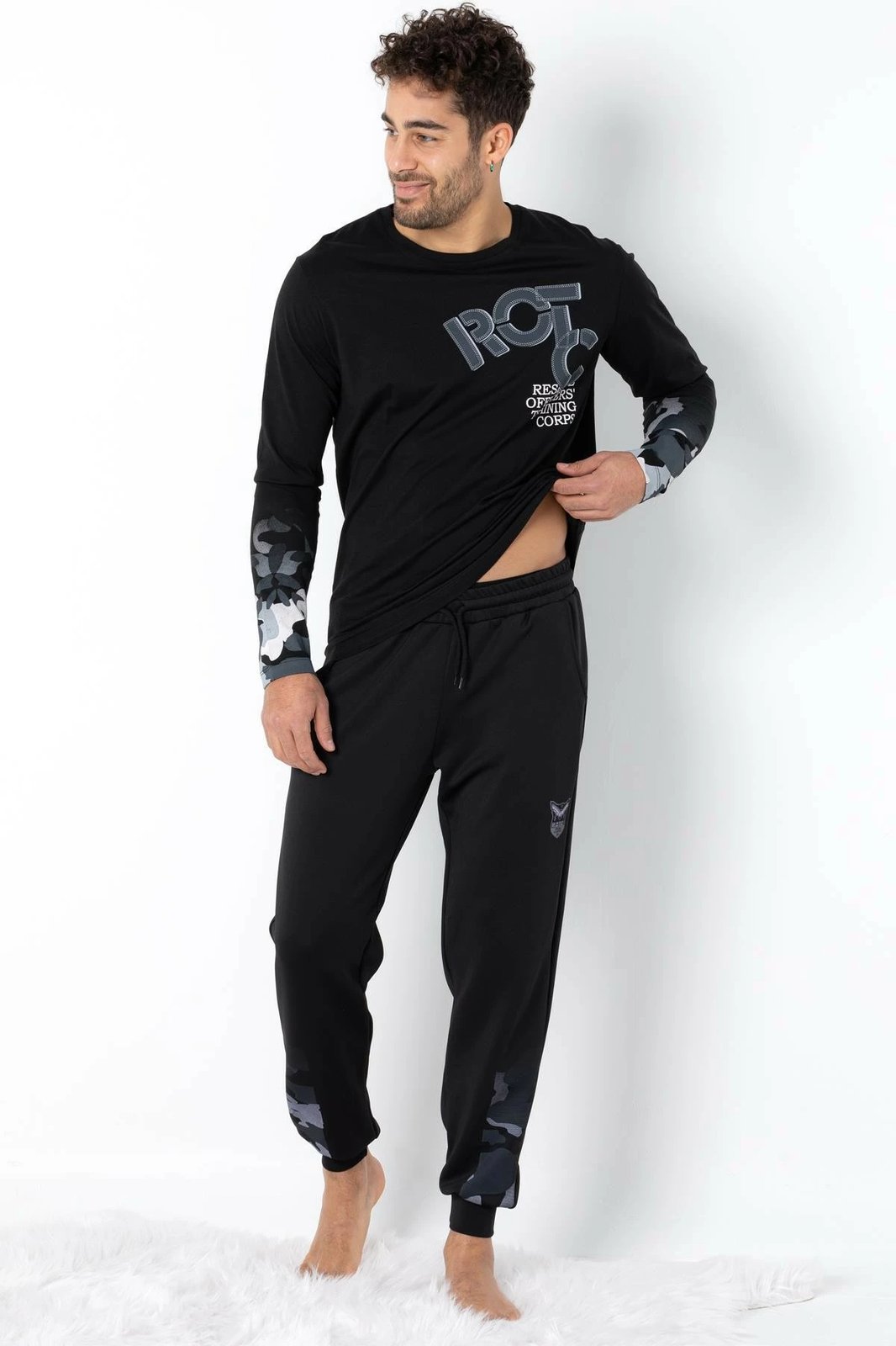 Pizhama për burra, ngjyrë e zezë, Jumeon, 002-000690004