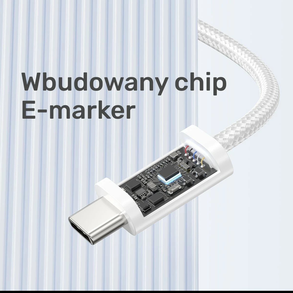 Kabëll Unitek USB-C PD 100W 1m, bezhë Kabëll Unitek USB-C PD 100W 1m, bezhë