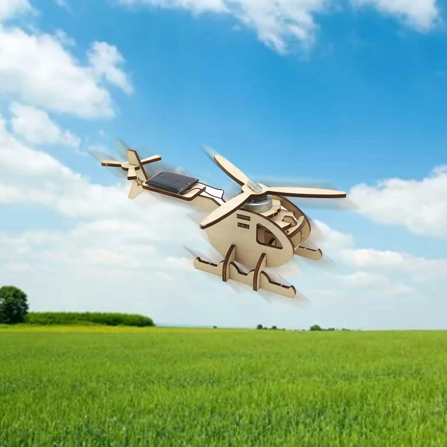 Loder edukative, ndërtimi i helikopteri prej druri