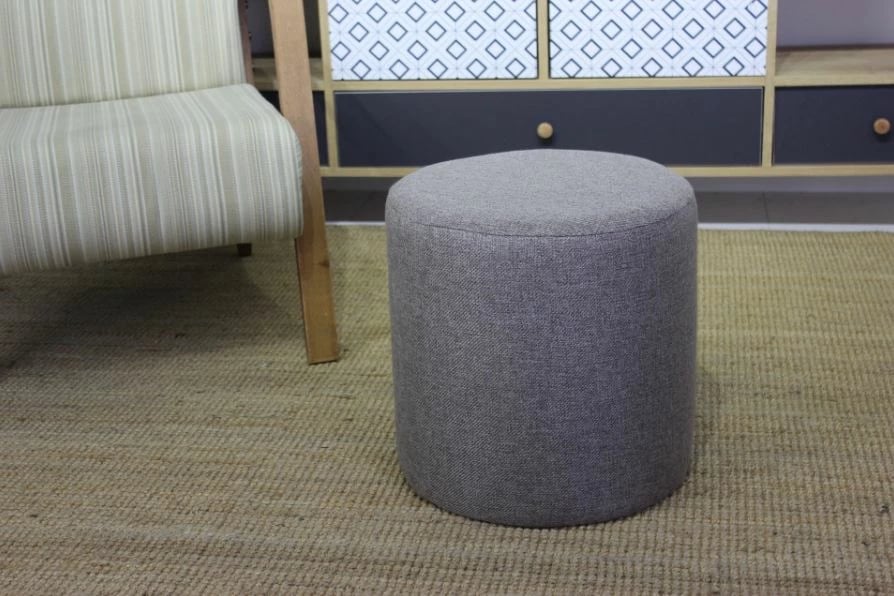 Puf cilindrik Tuffet Atelier del Sofa, anthracite