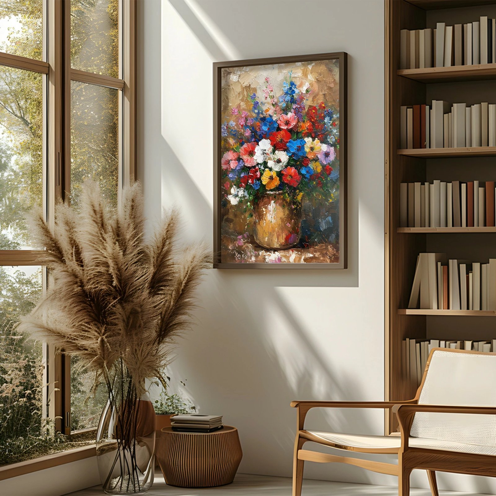 Pikturë dekorative me kornizë MDF, Wallity, AI117, shumëngjyrëshe, 50x70x3.5cm