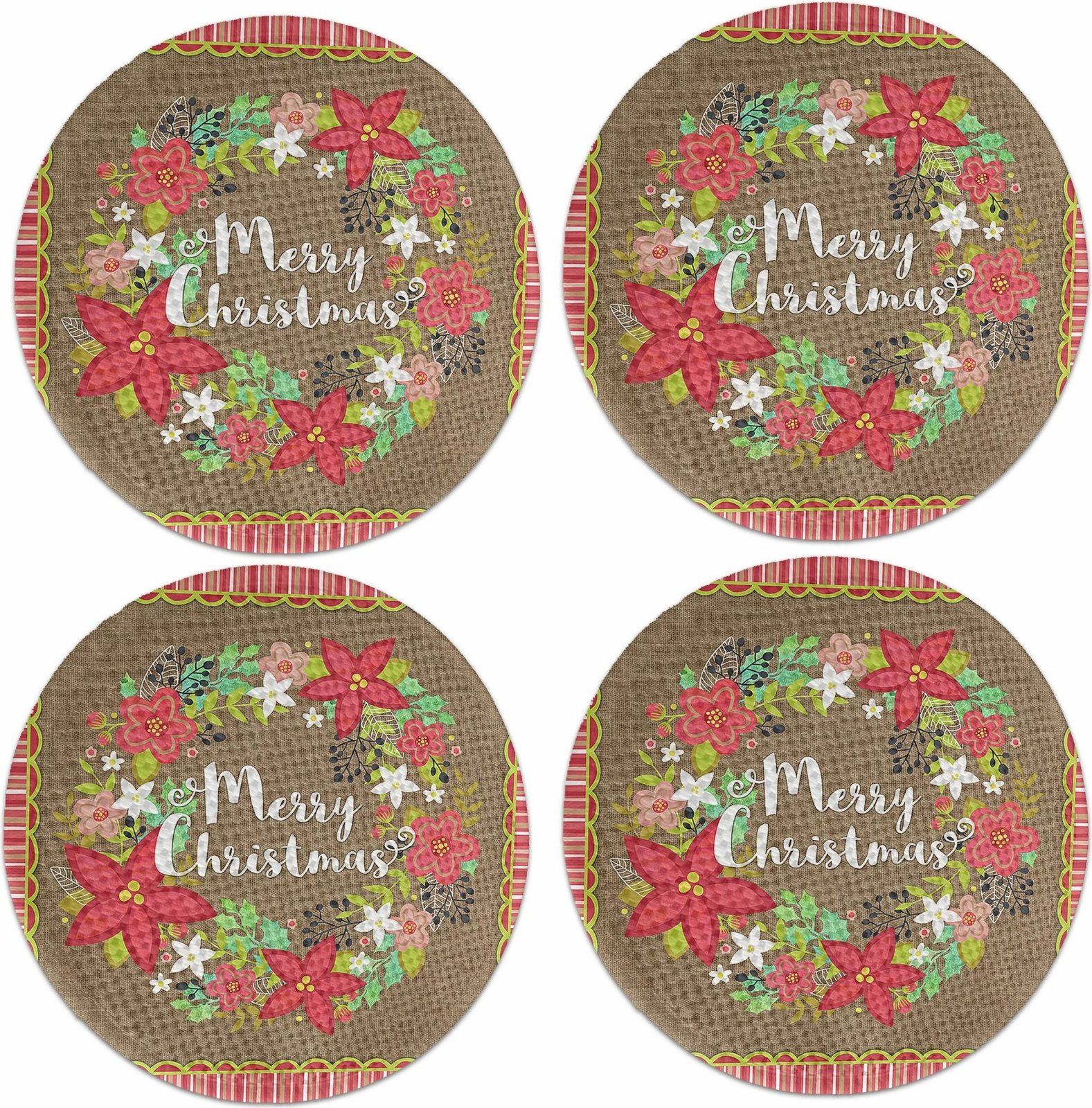 Set nënshkruese tavoline, shumëngjyrëshe, Hermia Concept, 2306Supla, 4 copë