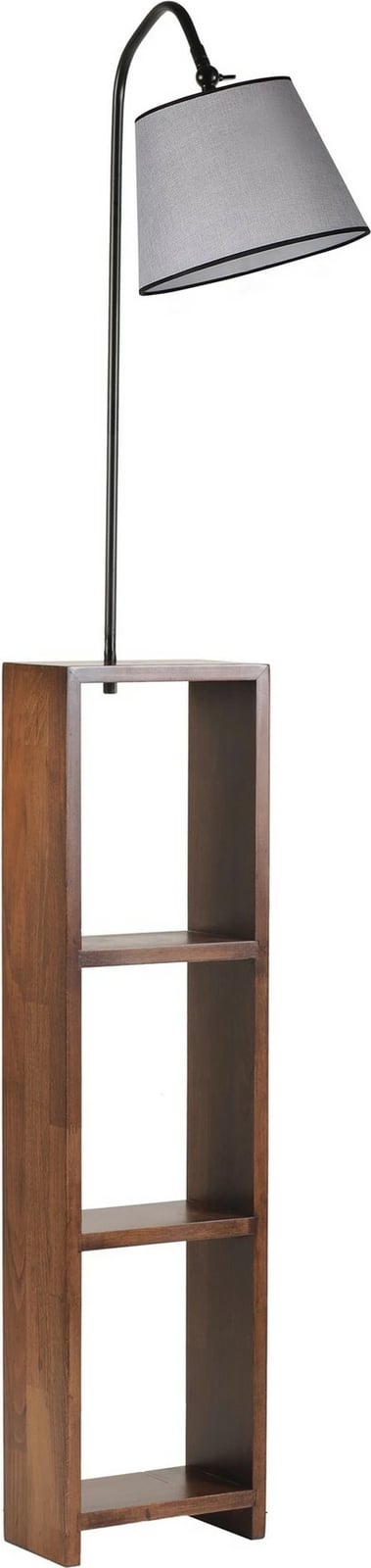 Llambë dyshemeje me rafte Opviq, Stelo, e zezë, pramit, hasir gri Llambë dyshemeje me rafte Opviq, Stelo, e zezë, pramit, hasir gri