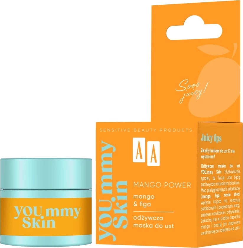 Maskë për buzë për femra AA YOU.mmy Skin Mango Power Nourishing, 10g