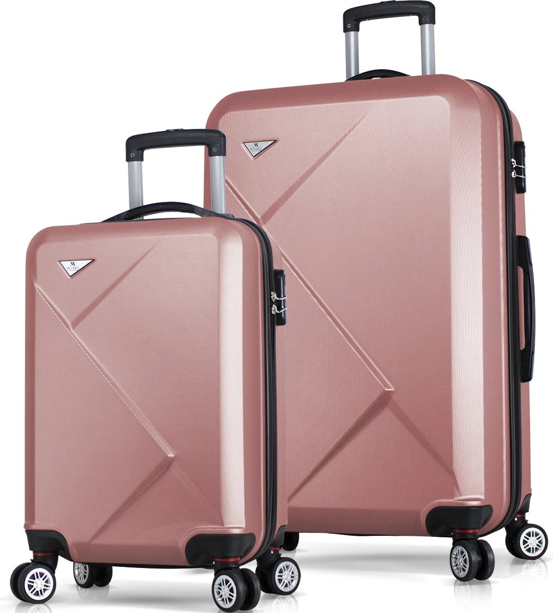 Set valixhesh (2 copë), ngjyrë rozë gold, Zoozie Bags, 6929