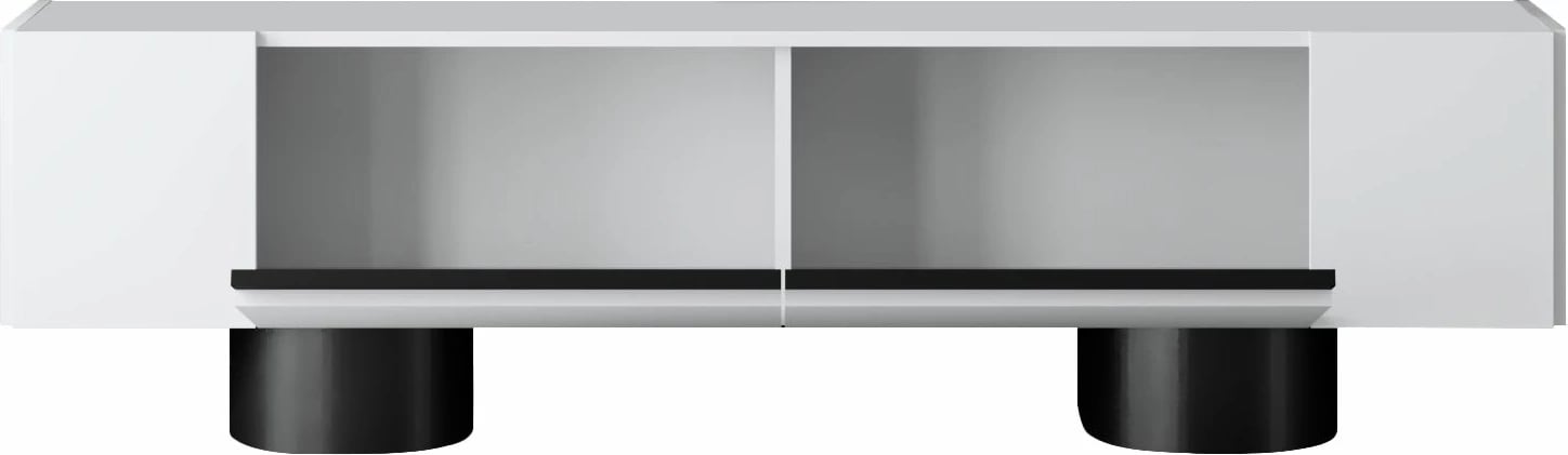 Komodë për TV Hanah Home, Bohem, e bardhë, e zezë