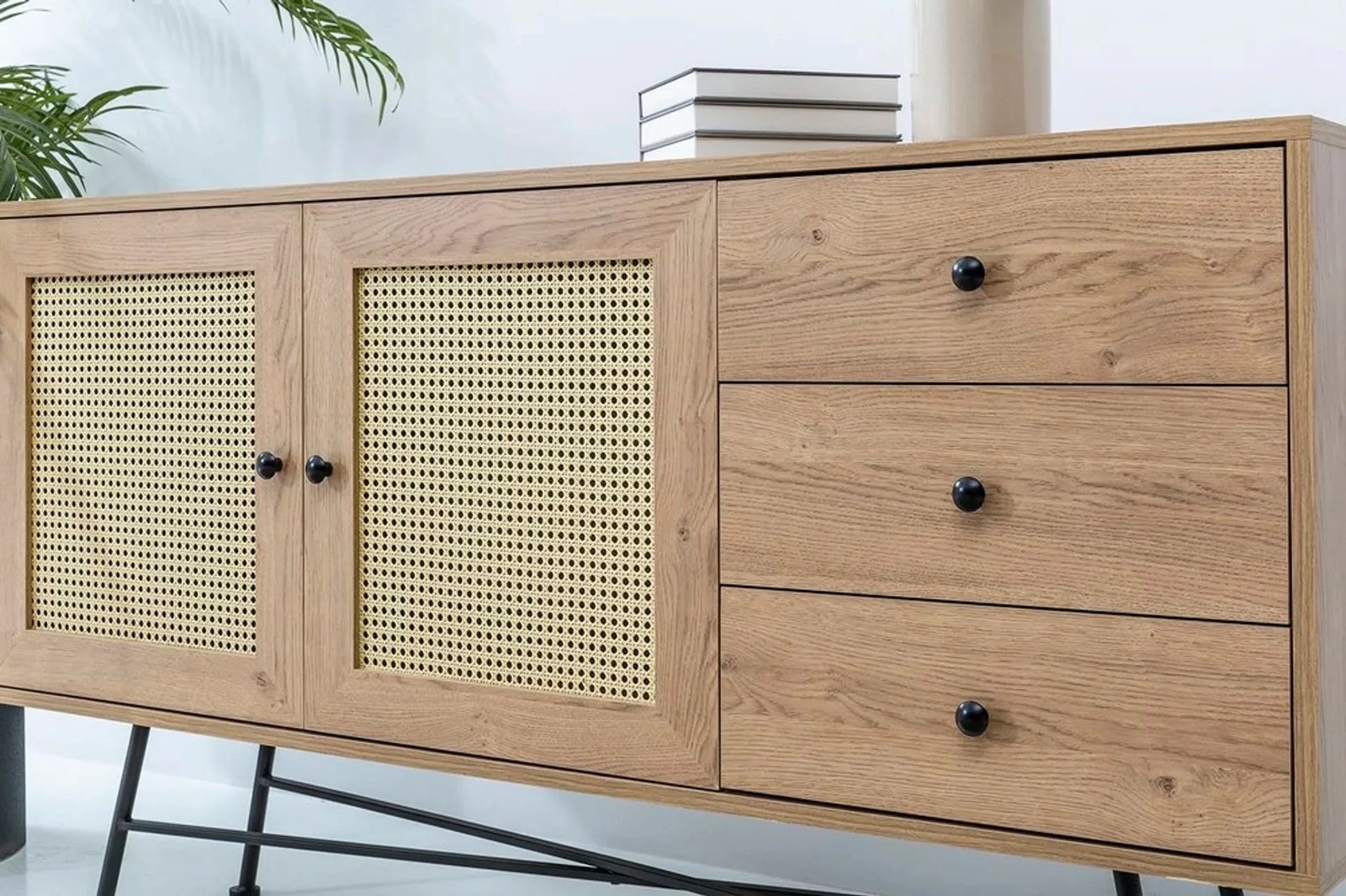 Konsol Nala, ngjyrë natyrale, 160 cm