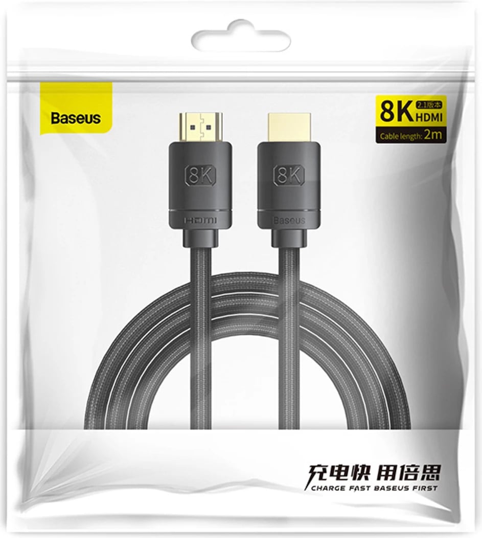 Kabllo HDMI Baseus High Definition Series 2m, 8K, HDMI 2.1, e zezë