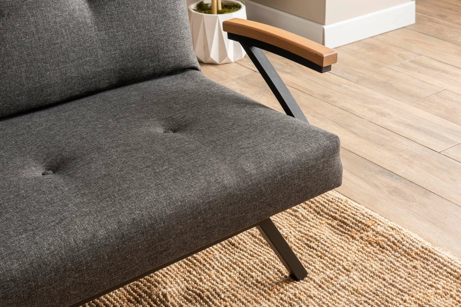 Divan-krevat 3 vende, Atelier del Sofa, Zven, ngjyrë gri e errët