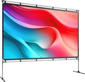 Ekran projektori portativ, JMGO, VCJMG, 100 inç 16:9, 233 x 182 cm, manual dysheme, projekcion frontal