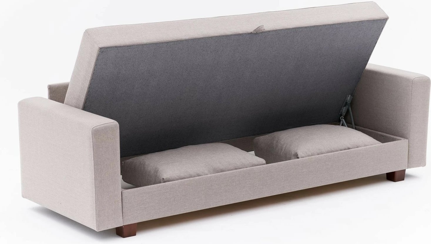 Divan-krevat treshe, ngjyrë bezhë, Aly