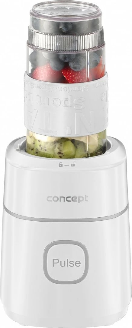 Blender tavoline Concept SM3491 700 W 1 L Tritan, shishe 570 ml + 400 ml, mulli për erëza/kafe, e bardhë