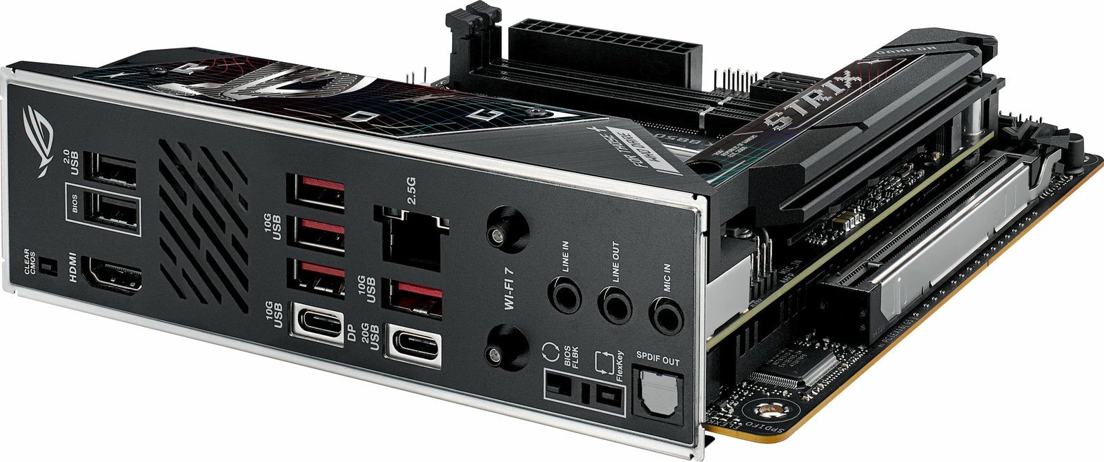 Pllakë amë ASUS ROG STRIX B850-I GAMING WIFI, Socket AM5, DDR5, WiFi 7, mini-ITX, e zezë