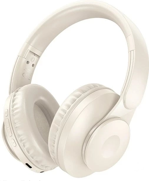 Kufje HOCO W45 pa tela, Bluetooth 5.3, mikrofon i integrum, e bardhë