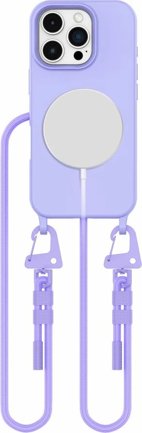 Mbështjellës Tech-Protect MagNecklace me litar për iPhone 16 Pro Max, Violet