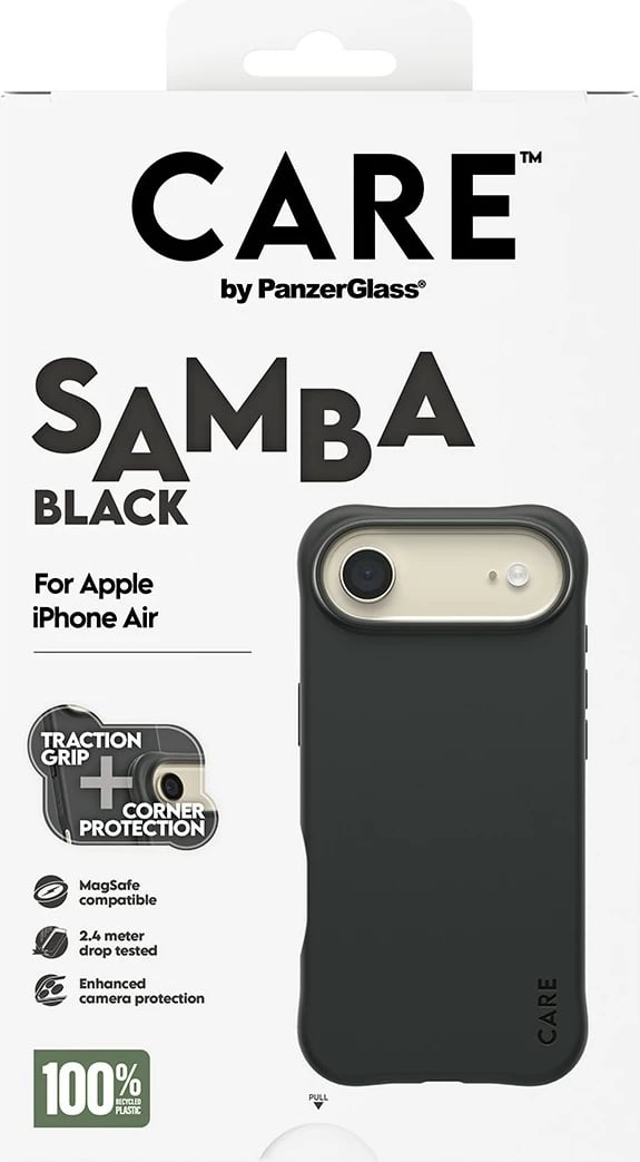 Mbështjellës PanzerGlass CARE Samba MagSafe për iPhone Air, i zi