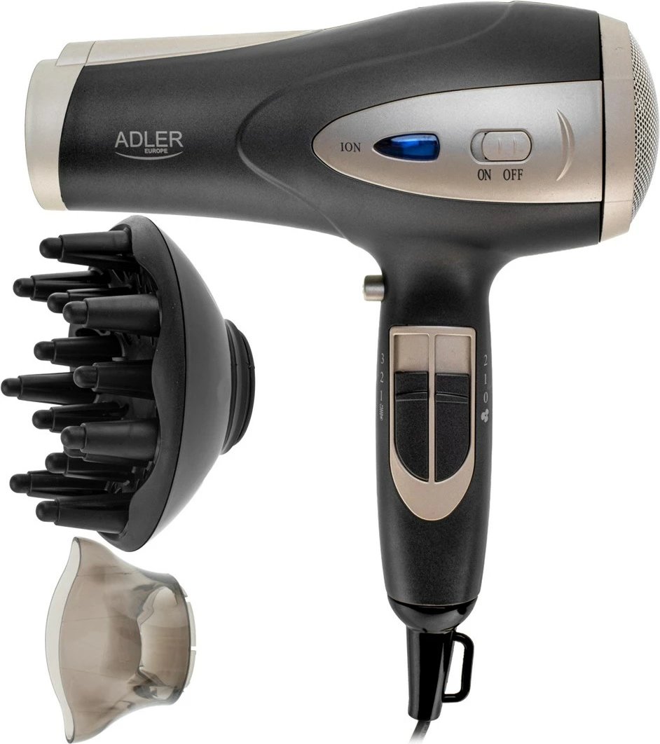 Tharëse flokësh Adler AD 2248gc, 1800 W, e zezë