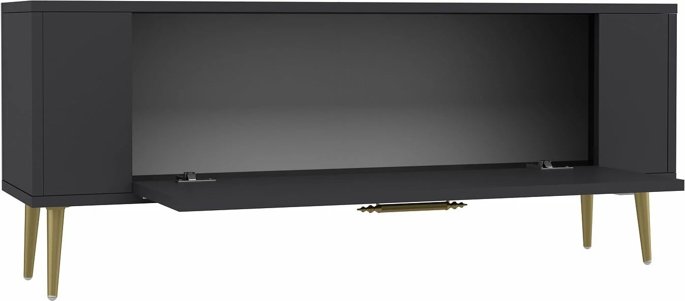 Komodë TV Skye Decor, Retrop3, anthracite, gold