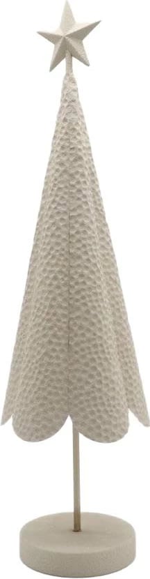 Dekor pemë e Vitit të Ri, metal, ngjyrë bezhë, 24x24x91cm