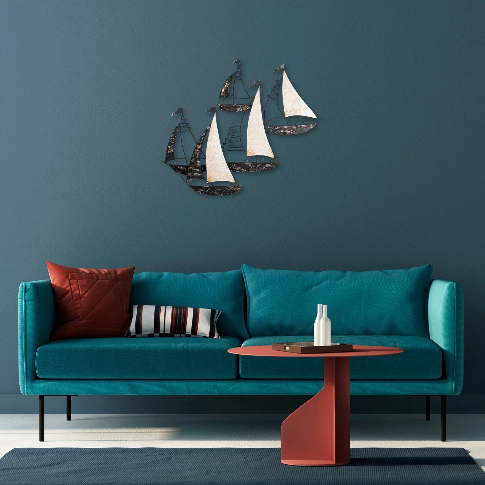 Aksesor dekorativ metalik për mur, Wallity, Kadırga