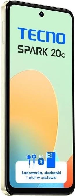 Celular TECNO SPARK 20C, 4GB RAM, 128GB memorje, Mystery White