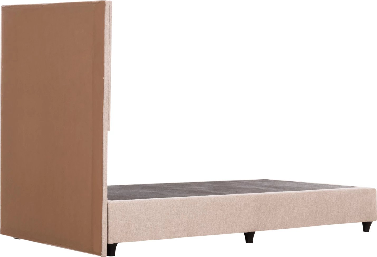 Krevat tek MILO, material TEDDY, bezhë, FH652.32, për dyshek 90x200cm