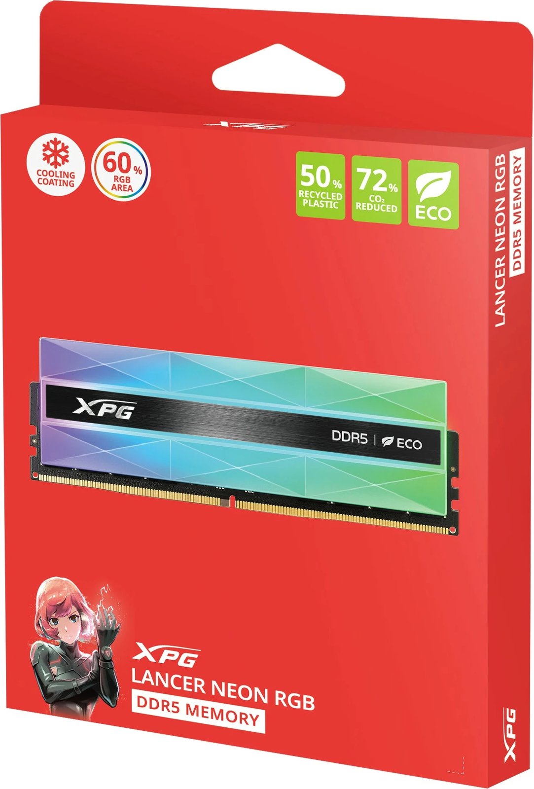 RAM Memorje ADATA XPG LANCER NEON RGB 32GB (2x16GB) DDR5 6000MT/s