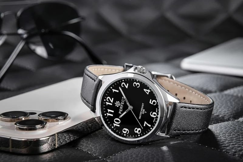 Orë dore meshkuj PERFECT GXB412-05, e zezë