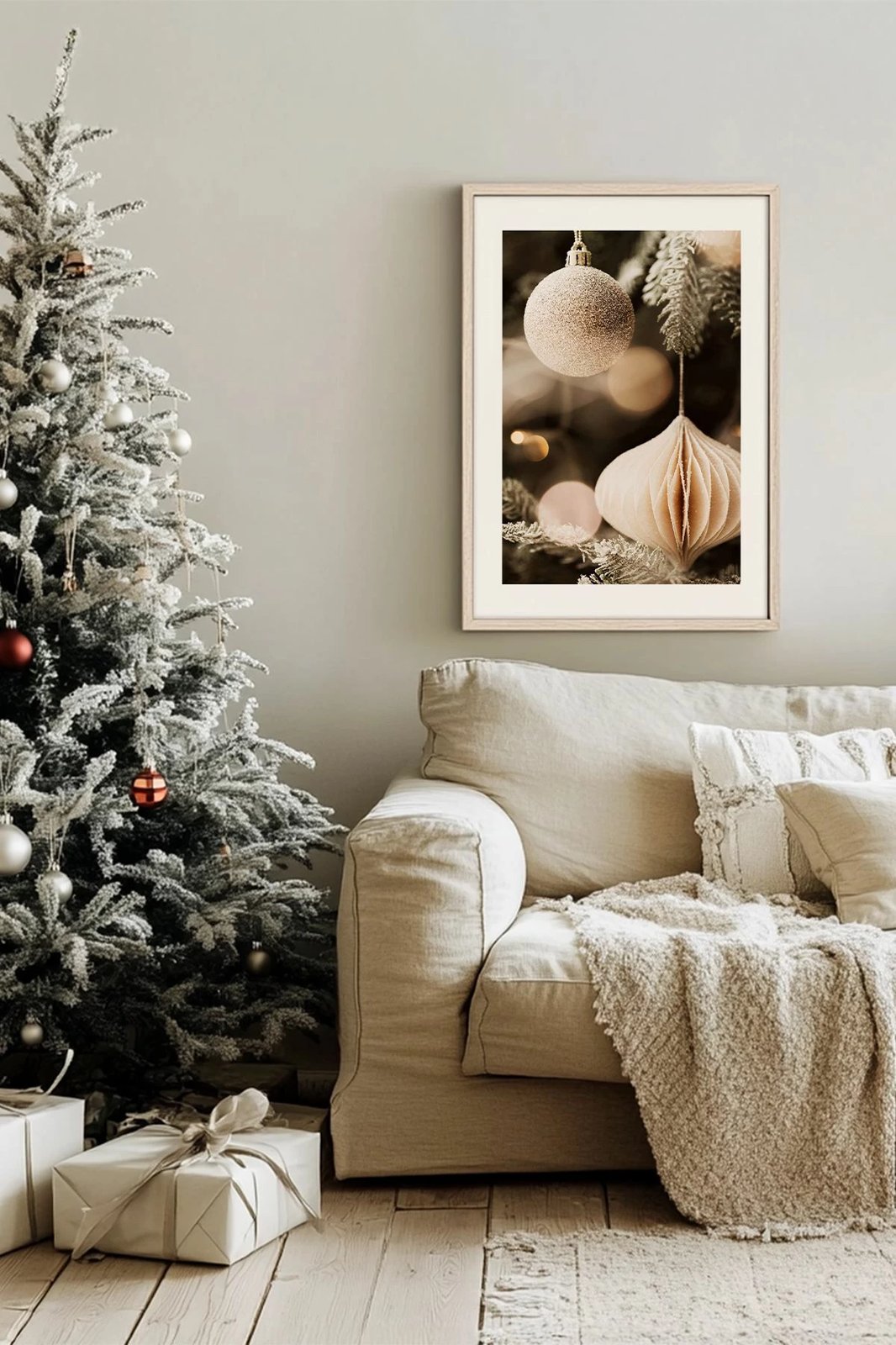 Pikturë dekorative me kornizë, shumëngjyrëshe, Wallity, Nwyearsngmdl80, 33x48cm