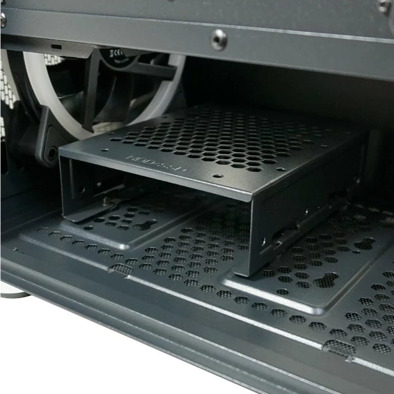 Kasë LC-Power Black_Wanderer_X Midi Tower, ATX/EATX/micro ATX/Mini-ITX, xham i temperuar, RGB, e zezë