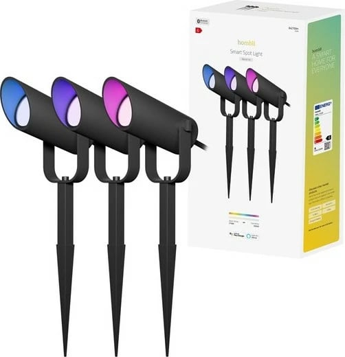 Ndriçim i mençur Hombli HBSK-0100, Bluetooth, Alumini, 2700 K, Ngjyrë e zezë Ndriçim i mençur Hombli HBSK-0100, Bluetooth, Alumini, 2700 K, Ngjyrë e zezë