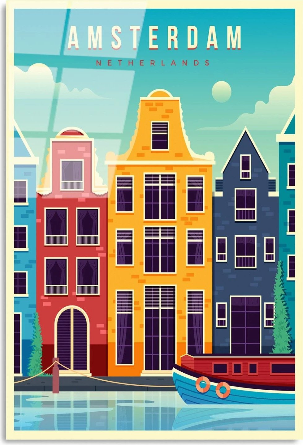 Pikturë dekorative prej xhami të temperuar, Wallity UV-1028, 30x45cm