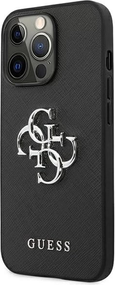 Mbështjellës Guess Saffiano 4G Big Metal Logo për iPhone 13 Pro / 13 6.1", i zi Mbështjellës Guess Saffiano 4G Big Metal Logo për iPhone 13 Pro / 13 6.1", i zi