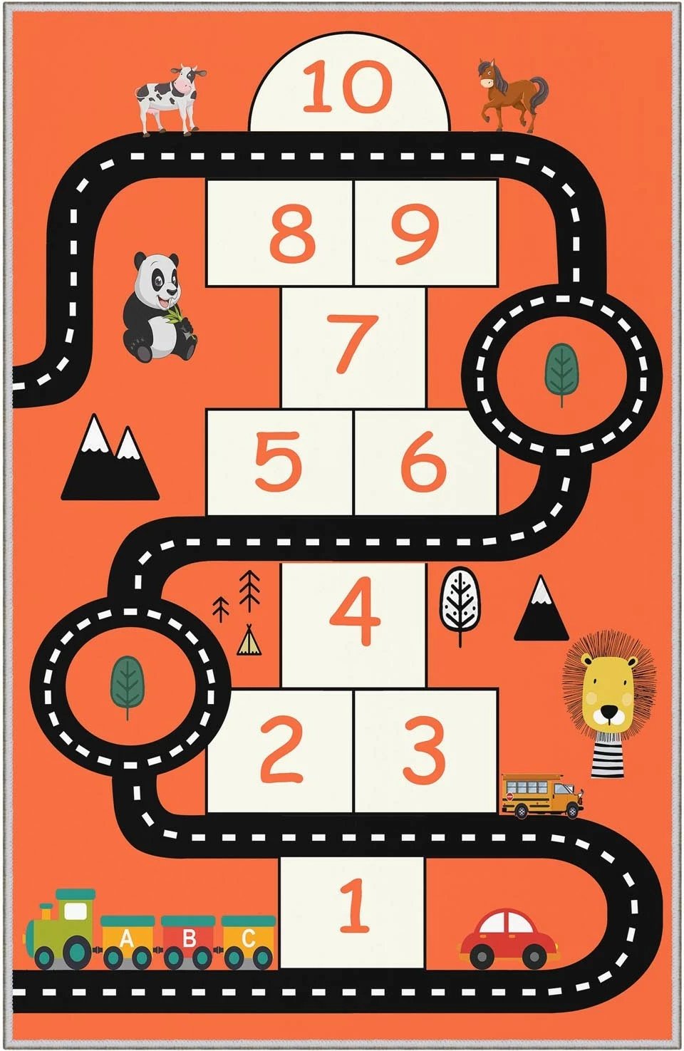 Qilim për fëmijë, shumëngjyrësh, Conceptum Hypnose, HMNT469, 180x280cm