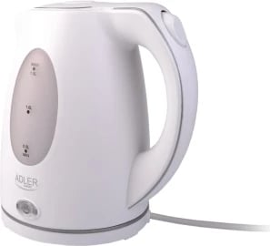 zierës uji elektrik plastik, Adler AD 1207, 1.5 L, 1850-2200 W, i bardhë