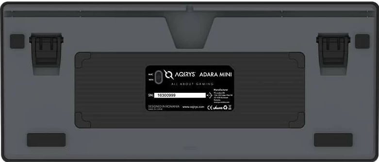 Tastierë AQIRYS Adara Mini, RGB, mekanike, me mikrofon, ngjyrë zezë-gri Tastierë AQIRYS Adara Mini, RGB, mekanike, me mikrofon, ngjyrë zezë-gri