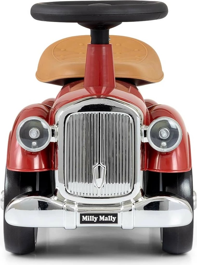 makinë shtytëse, Milly Mally Royce 6744, 12-36 muaj, 4 rrota EVA, ndarje poshtë sediljes, Burgundy