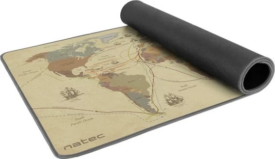 Mauspad Natec Discoveries Maxi, 800x400mm, dekorativ, Gold