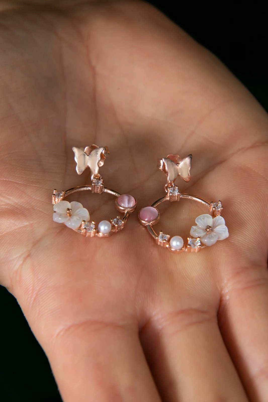 Vathë argjendi Elika Silver, ngjyrë rozë ari, ELKYS60238