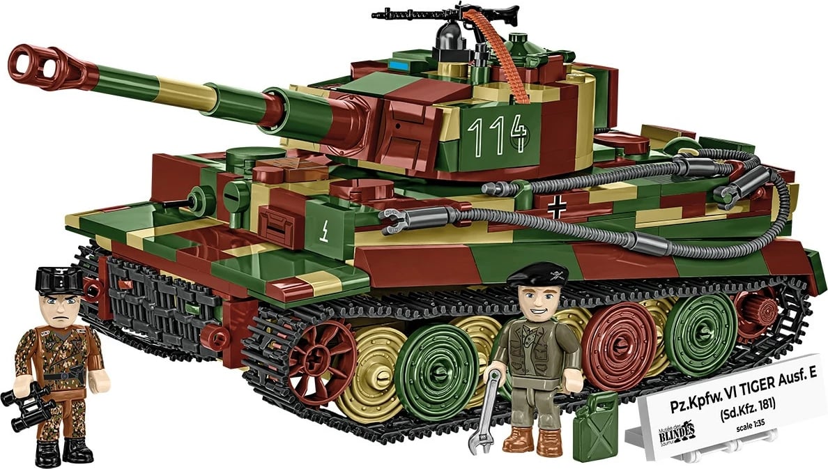 Set ndërtimi Cobi Pz.Kpfw. VI Tiger Ausf. E, 870 pjesë, me 2 figurina