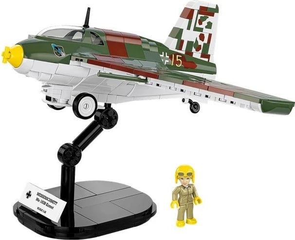 Set ndërtimi Cobi Messerschmitt Me 163B Komet, 543 pjesë, me figurë pilote, shumëngjyrësh
