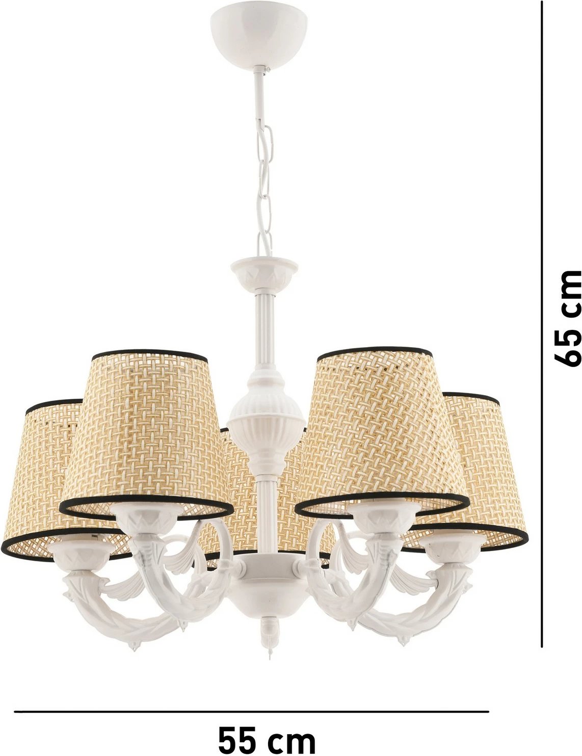 Llambadar Opviq, Fiona Coral, e zezë, e bardhë, krem