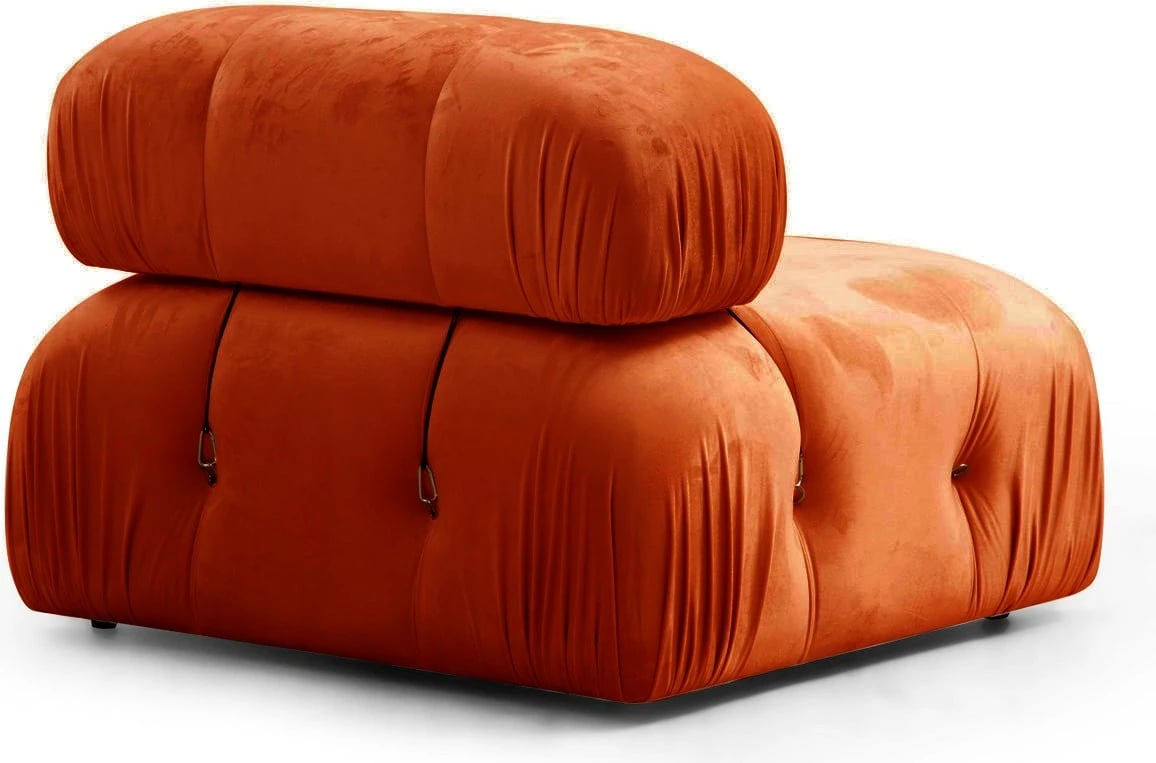 Divan treshe Bubble, portokalli, Atelier del Sofa (L1-O1-1R)