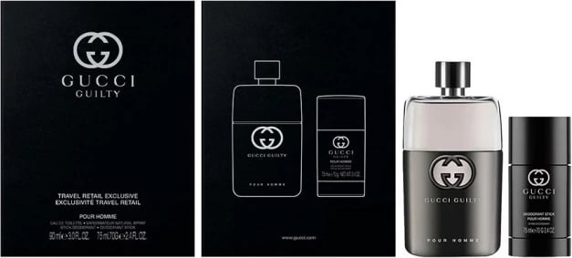Set Eau de Toilette dhe deodorant për meshkuj Gucci Guilty Pour Homme 90ml + 75ml