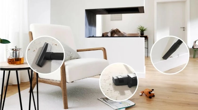 Fshesë me korrent me qese, Bosch BGB41RD3H, 600 W, 4 L, HEPA, rreze 11 m, e kuqe/zezë