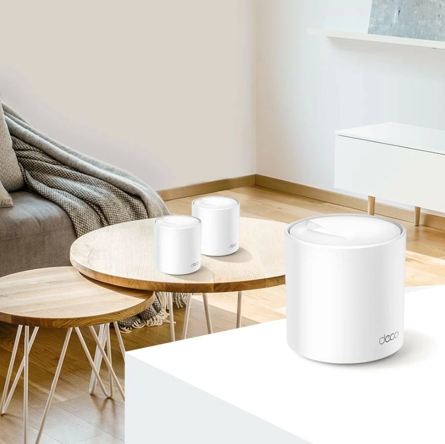 Kasë rrjeti TP-LINK Deco X60(3-pack), Wi-Fi 6 Mesh, AX5400, E bardhë, set prej 3 copë
