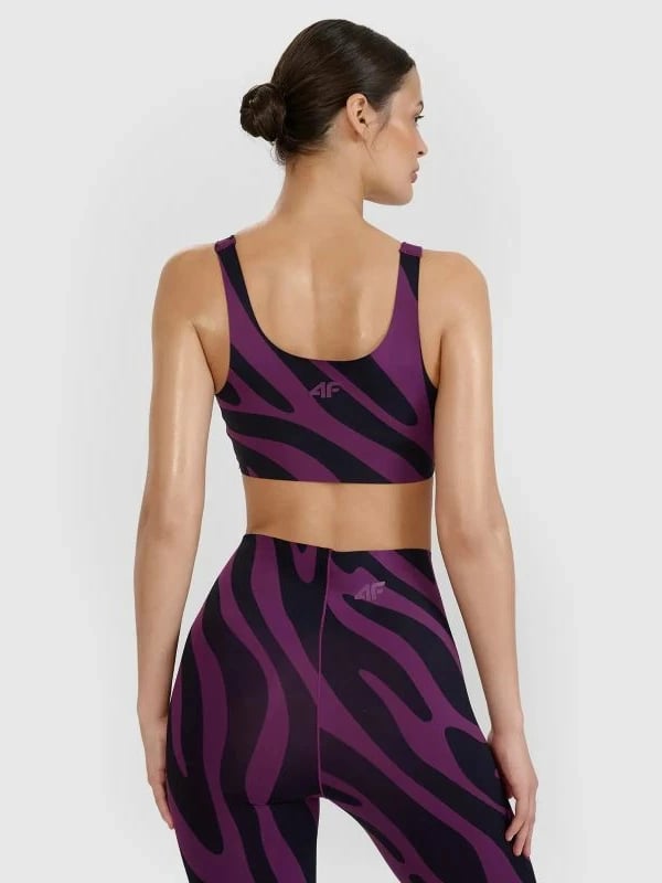 Bra sportiv për femra 4f, me print