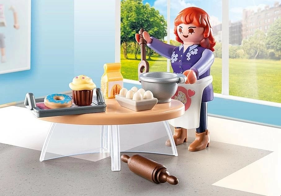 Figurinë Playmobil Special Plus Mrs. Pastry Chef 71479, set me 18 pjesë