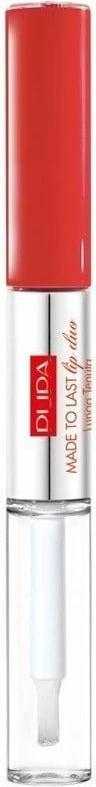 Buzëkuq i lëngshëm dhe gloss Pupa Milano Made To Last Lip Duo 001, 2x4ml